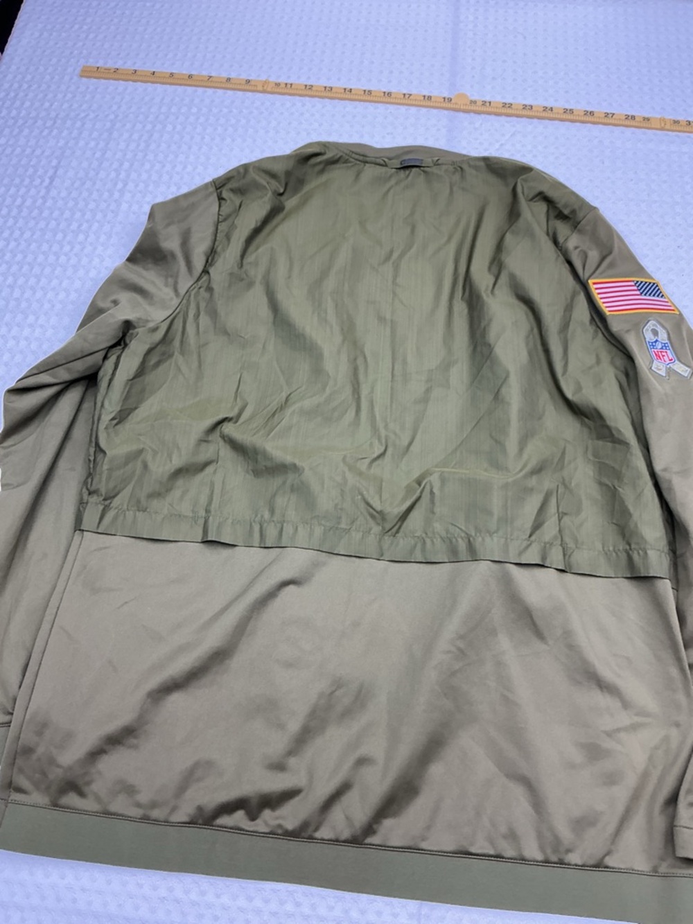 NFL Olive Green Camo Team Apparel Nike Jacket - Picture 8 of 8